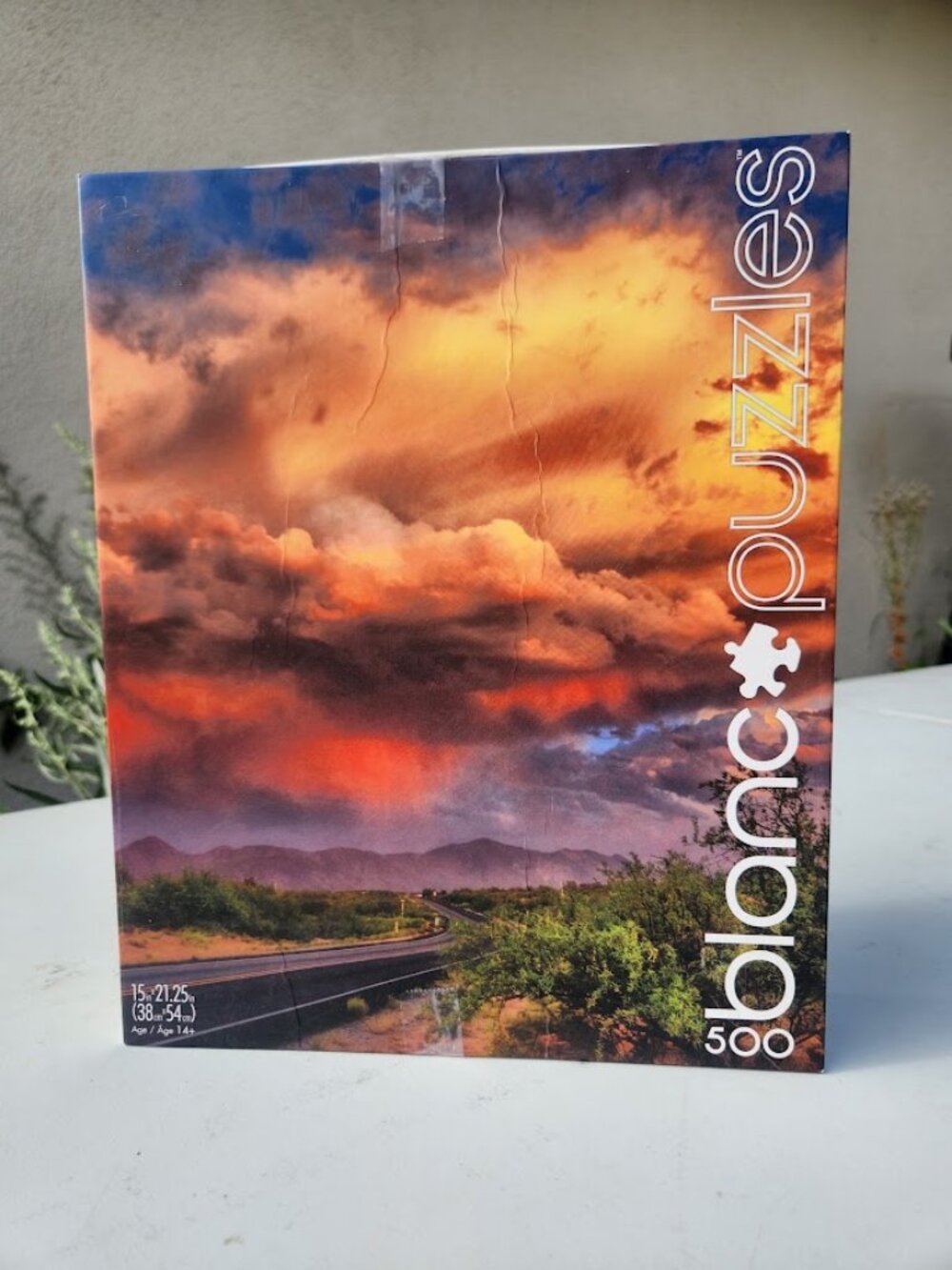 Buffalo Games Desert Clouds Arizona 500 Piece Jigsaw Puzzle Blanc Series  Games